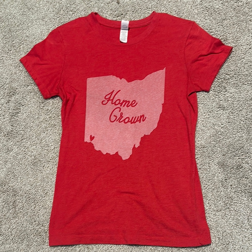 Red 'Home Grown' Cincinnati Ohio T-Shirt